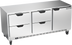 Thumbnail image #1 for Beverage-Air UCRD72AHC-4 Three-Section Undercounter Refrigerator with 4 Drawers and 1 Solid Door, 72 Inch Wide, Rear-Mounted Self-Contained