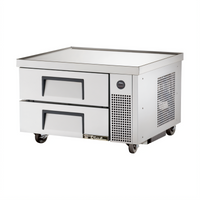 36-3/8-Inch W Refrigerated Chef Base with 2 Drawers, Self-Contained Side-Mounted Refrigeration