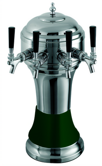 Perlick Roma Countertop Glycol-Cooled 3-Faucet Draft Beer Tower, 8-1/8-Inch Diameter x 20-1/2-Inch H