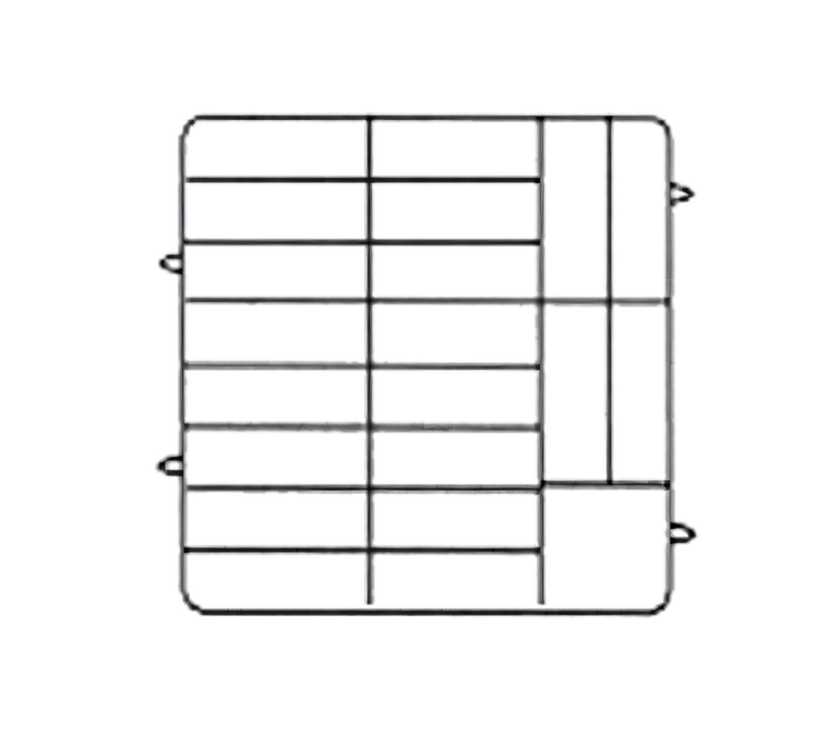 Product image #1 for Plate Crate® 20-Plate Capacity Co-Polymer Dishwasher Rack for 4-3/4 to 6-1/2 Inch Plates