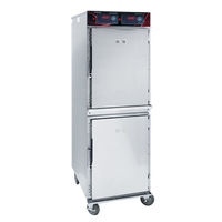 Cres Cor 1200-HH-SS-2DX Mobile Insulated Stainless Steel Radiant Heated Holding Cabinet, 2 Compartments, 16 Full-Size Sheet Pan Capacity