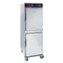 Thumbnail image #1 for Cres Cor 1200-HH-SS-2DX Mobile Insulated Stainless Steel Radiant Heated Holding Cabinet, 2 Compartments, 16 Full-Size Sheet Pan Capacity