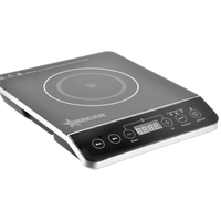 Commercial Single Burner Countertop Induction Cooker with 11-1/2 x 11-1/2 Inch Cooking Surface