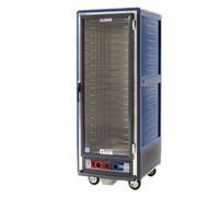 Metro C5 3 Series Full Height Heated Holding Cabinet with Blue Insulation Armour and Clear Polycarbonate Door
