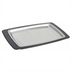 Thumbnail image #1 for 11 x 7 Inch Rectangular Oven-Safe Stainless Steel Platter and Bakelite Underliner Set