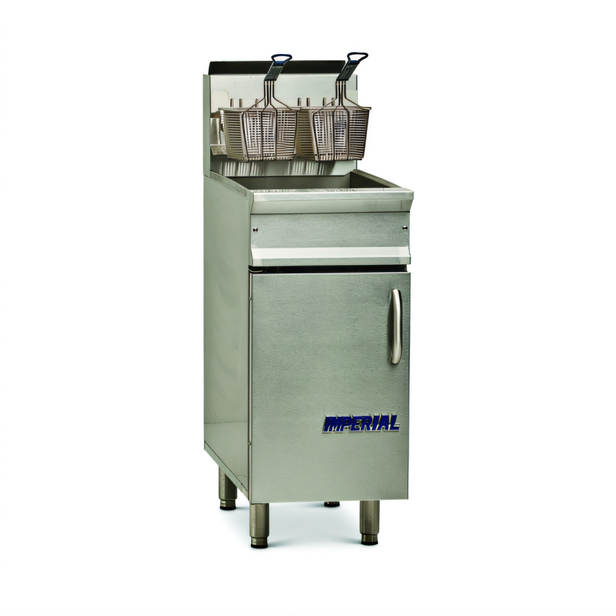 Product image #1 for Imperial Restaurant Series Range Match Gas Open Pot Fryer, 40 lb. Floor Model
