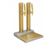Thumbnail image #1 for Skyline Less Rinser 2-Faucet Countertop Glycol-Cooled Draft Beer Station, PVD Brass Finish