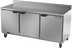 Thumbnail image #1 for Beverage-Air 72-Inch Three-Section Worktop Refrigerator with Solid Doors and Foamed-In-Place Backsplash