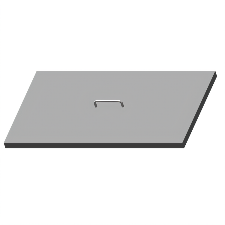 Product image #1 for Stainless Steel Flat Lift-Off Cover for 8-Pan Top Opening