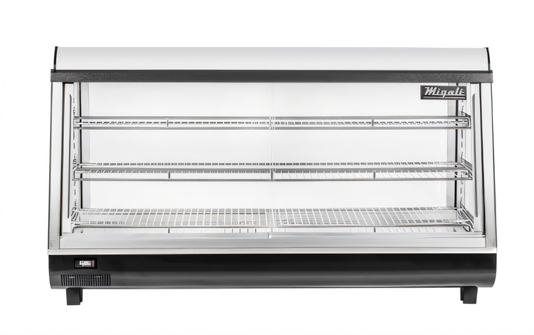 Product image #1 for Migali Competitor Series® Full-Service Countertop Heated Food Display Case, 46.9"W, 6.5 Cu. Ft., Sliding Glass Doors