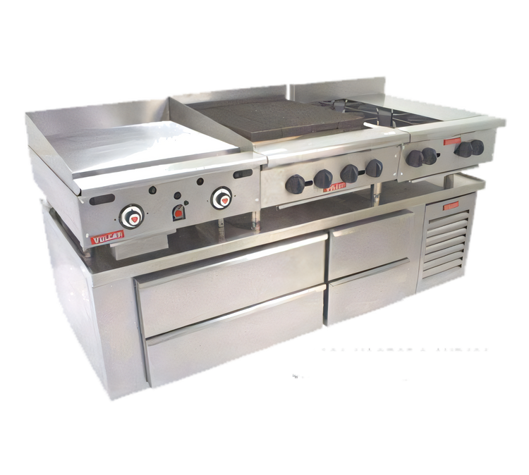 Product image #1 for Wolf Achiever 96-Inch Self-Contained Refrigerated Base with 6 Drawers