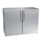 Thumbnail image #1 for Krowne BD48 48-Inch Two-Section Non-Refrigerated Back Bar Dry Storage Cabinet with Locking Solid Doors