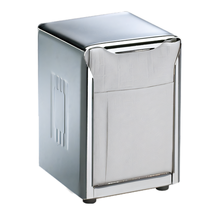 Product image #1 for San Jamar Classic Tabletop Lowfold Napkin Dispenser, 150-Napkin Capacity, Satin Stainless Steel