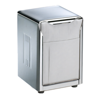 San Jamar Classic Tabletop Lowfold Napkin Dispenser, 150-Napkin Capacity, Satin Stainless Steel