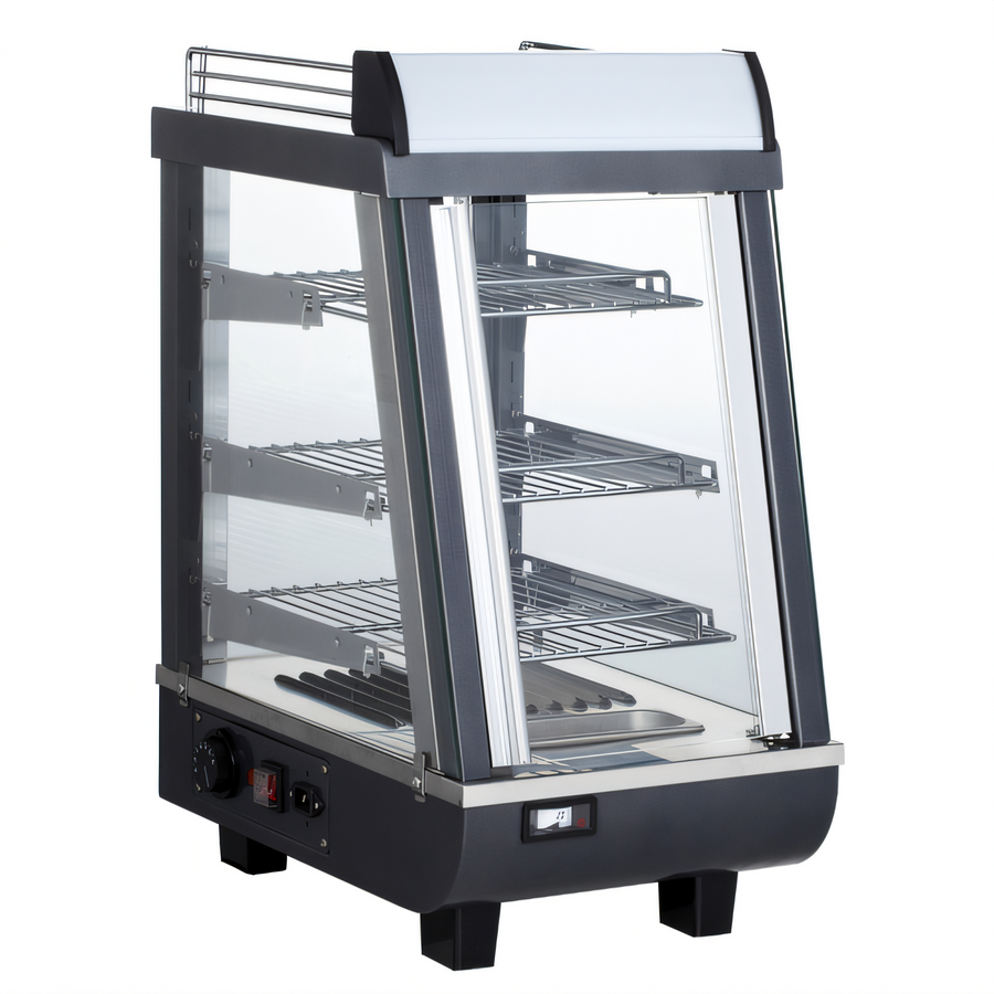 Product image #1 for BakeMax Titan Series 14-Inch Countertop Heated Food Display Case, Full/Self-Service