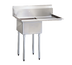 Thumbnail image #1 for Turbo Air TSA-1-12-R1 One-Compartment 304 Stainless Steel Sink with 18-Inch Right-Hand Drainboard