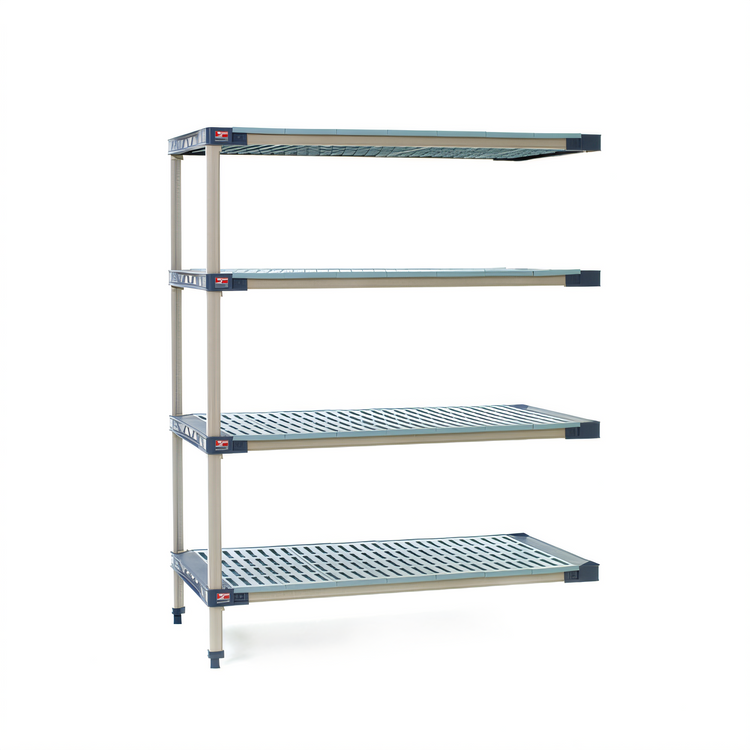 Product image #1 for MetroMax 4 4-Shelf Add-On Polymer Shelving Unit, 36 x 21 x 74 Inches