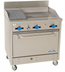 Thumbnail image #1 for Comstock-Castle F330-24-1RB 36-Inch Commercial Gas Range with 24-Inch Griddle, 12-Inch Char-Broiler and Standard Oven