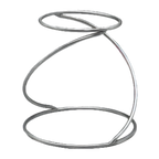 Thumbnail image #2 for American Metalcraft Contempo SSUS1 Stainless Steel Round Swirl Pizza Stand/Riser, 7-Inch Top, 9-Inch Base, 7-Inch High Case of 6