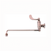 Thumbnail image #1 for T&S Brass B-0579-01 Heavy-Duty Wall-Mount Chinese Range Faucet with 13 1/8-Inch Swivel Spout and 4-Inch Wrist Action Handle