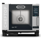 Thumbnail image #1 for UNOX ChefTop MIND.Maps Plus XAVC-0511-MPRM Half Size Countertop Electric Combi Oven, 5-Pan, Touchscreen, WiFi, Right-to-Left Door