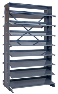 Quantum Sloped Double-Sided Pick Rack, 36 x 36 x 63-1/2 Inches, 800 lb Capacity