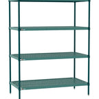 Thumbnail image #1 for Metro Super Erecta Pro PR-1872K3-63-S4 Stationary Starter Wire Shelving Unit, 72"W x 18"D x 63"H, 4-tier, 600 lb. capacity per shelf, 2000 lb.
