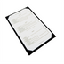 Thumbnail image #1 for Winco Black Leather-Like Single Legal-Size Menu Cover