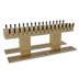 Thumbnail image #1 for Glastender DT-32-PBR Double-Sided Countertop Draft Dispensing Tower with 32 Polished Brass Faucets