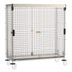 Thumbnail image #1 for Metro Super Erecta Stainless Steel Mobile Security Cage with Sliding Doors, 65 x 28-1/2 x 62 Inches