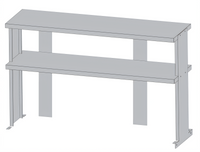 Turbo Air Double Stainless Steel Overshelf for 72-Inch Work Tables