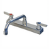 Thumbnail image #1 for Advance Tabco Heavy-Duty Lead-Free Deck-Mounted Manual Faucet with 8-Inch Swing Spout, 8-Inch Centers