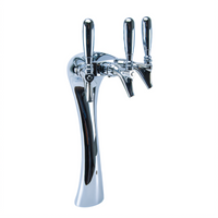 Micro Matic Anaconda 3-Faucet Air-Cooled Chrome Draft Tower