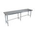 Thumbnail image #1 for BK Resources SVTOB-9624 96-Inch x 24-Inch Open Base Flat Top All Stainless Steel Work Table