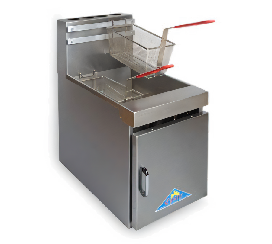 Product image #1 for Comstock-Castle Castle Series 14HC Countertop Gas Tube Fryer, Stainless Steel, 35 lb. Capacity
