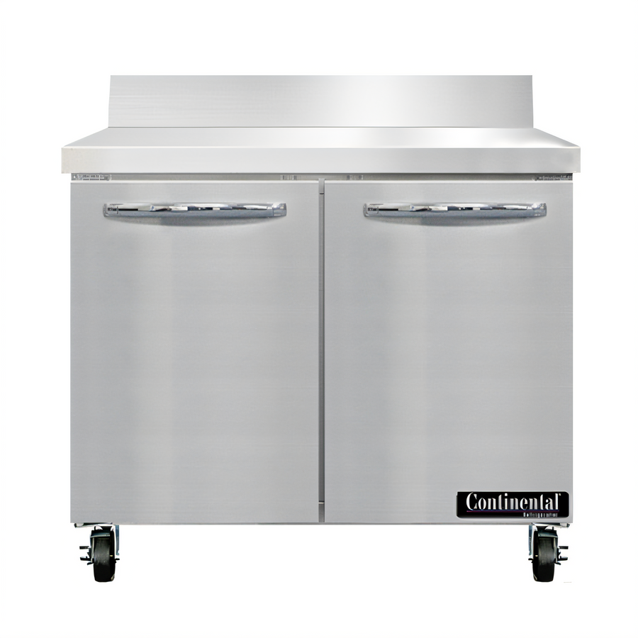 Product image #1 for Continental Refrigerator 36-Inch Two-Section Worktop Freezer with Solid Doors and 5-1/2-Inch Backsplash