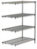 Thumbnail image #1 for Metro Super Adjustable Super Erecta 4-Shelf Chrome-Plated Wire Shelving Add-On Unit, 48W x 24D x 63H