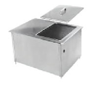 Randell Custom & Serving Drop-In Ice Bin Without Cold Plate, 60 lb Capacity, Stainless Steel Top and Interior