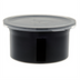 Thumbnail image #1 for Carlisle Classic Crock 0.6 Qt Black Round Salad Bar Crock with Snap-On Lid