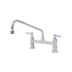 Thumbnail image #1 for EverSteel Stainless Steel Double Pantry Manual Mixing Faucet, 8-Inch Centers, Deck Mount, 12-Inch Swing Nozzle