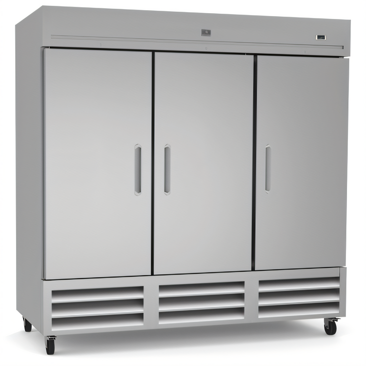 Product image #1 for Kelvinator Commercial 81-Inch Three-Section Reach-In Refrigerator, Bottom-Mount Self-Contained, 72 Cu. Ft.