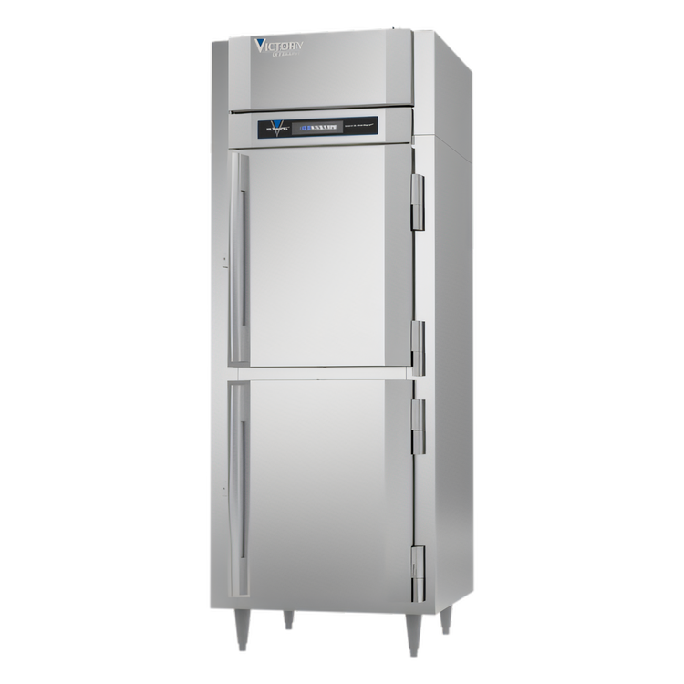 Product image #1 for Victory UltraSpec Extra Wide Pass-Thru Solid Half-Door Freezer, 1-Section, 26.06 Cu. Ft., Self-Contained