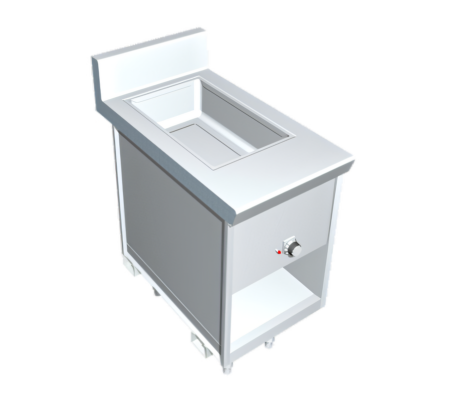 Product image #1 for La Rosa Refrigeration 18-Inch Open Cabinet Base Food Warmer Utility Stand with 12 x 20 Warmer