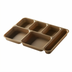 Thumbnail image #2 for Cambro Camwear® Separator® 6-Compartment Rectangular Polycarbonate Meal Delivery Tray