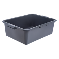 Comfort Curve Gray Stackable Tote Box, 20 x 15 x 7 Inches