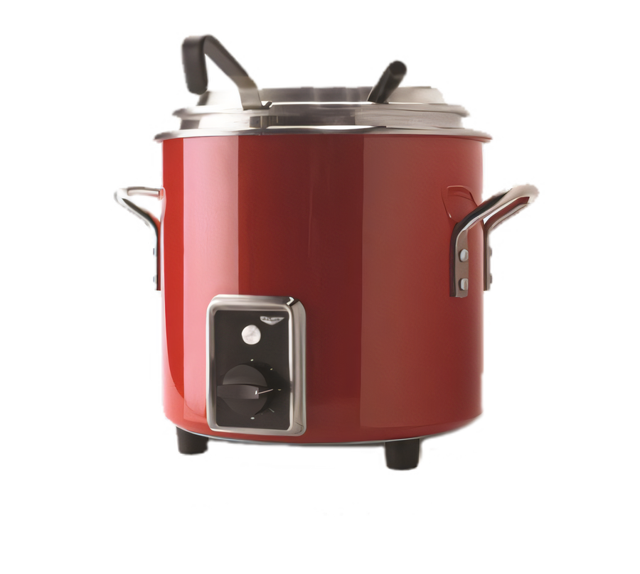 Product image #1 for Vollrath Cayenne Retro Stock Pot Kettle Rethermalizer, 7 Quart, Fire Engine Red