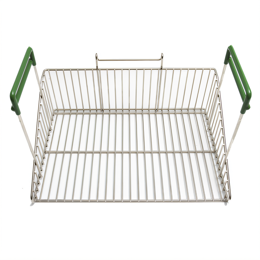 Product image #1 for Chicken Specialty Fryer Basket, Rectangular Medium Mesh, 17-3/4 x 12-1/4 x 11 Inch, Nickel Plated Steel