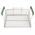 Thumbnail image #1 for Chicken Specialty Fryer Basket, Rectangular Medium Mesh, 17-3/4 x 12-1/4 x 11 Inch, Nickel Plated Steel