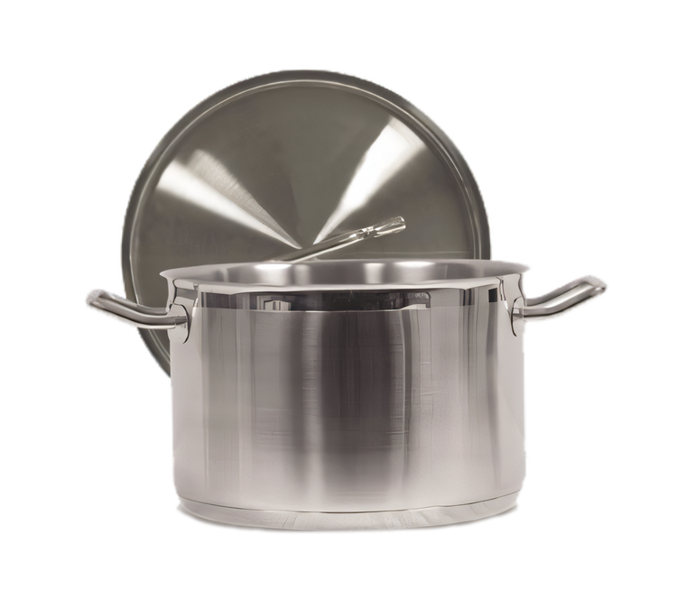 Product image #1 for Vollrath Optio 10 Quart Induction Ready Stainless Steel Sauce Pot with Domed Cover