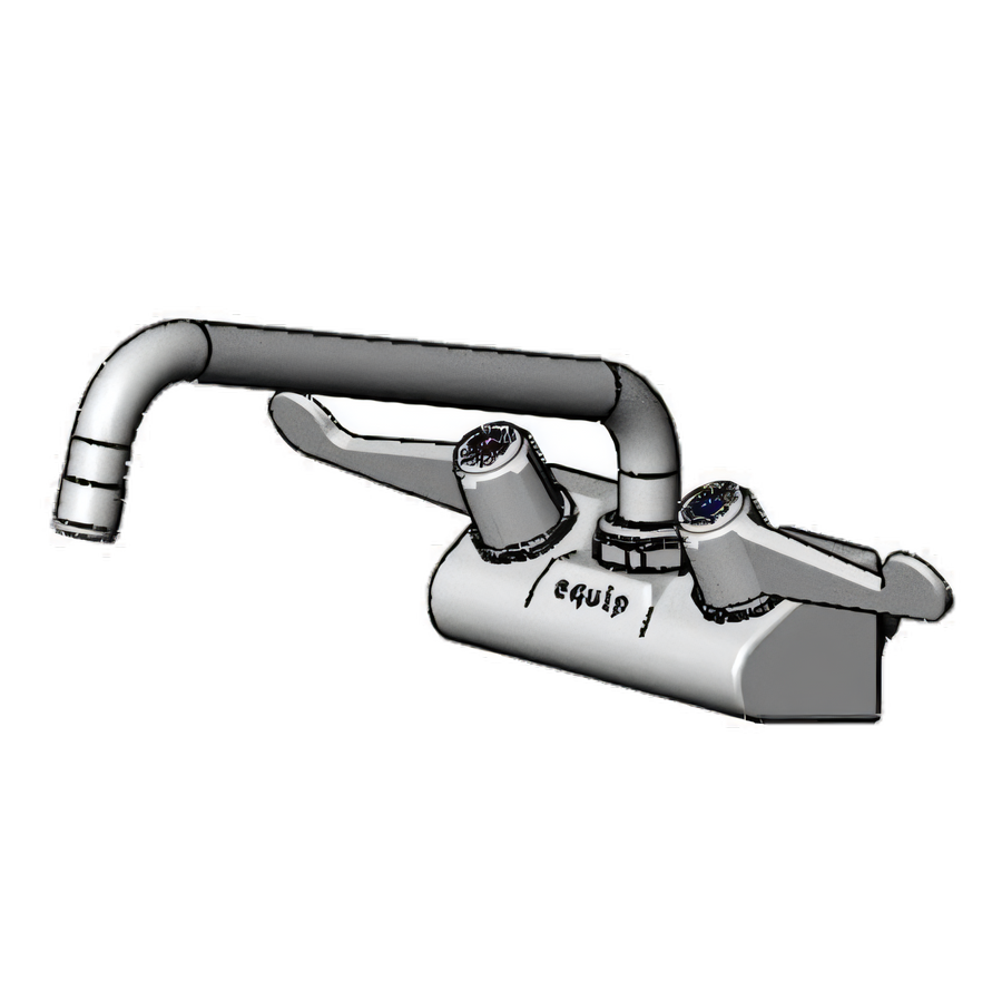 Product image #1 for Equip 4-Inch Wall Mount Mixing Faucet with 10-Inch Swing Nozzle and Wrist Handles